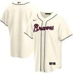 Atlanta Braves Cream Cool Base Stitched Jersey