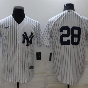 New York Yankees #28 Josh Donaldson White Cool Base Stitched Baseball Jersey