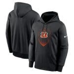 Cincinnati Bengals Black Icon Performance Pullover Hoodie