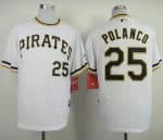 Pirates #25 Gregory Polanco White Alternate 2 Cool Base Stitched Jersey