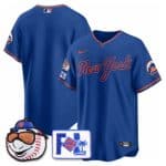 New York Mets Blank Royal 2025 Spring Training Stitched Jersey