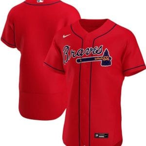 Atlanta Braves Blank Red Flex Base Stitched Jersey