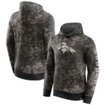 Denver Broncos Black Gray Blackout Tonal Pullover Hoodie