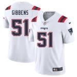 New England Patriots #51 Jack Gibbens White 2025 Vapor Limited Stitched Jersey