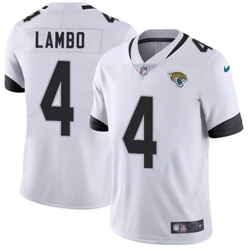 Jacksonville Jaguars #4 Josh Lambo White Vapor Untouchable Limited Stitched Jersey