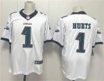 Philadelphia Eagles #1 Jalen Hurts White 2024 New Vapor Untouchable Limited Football Stitched Jersey