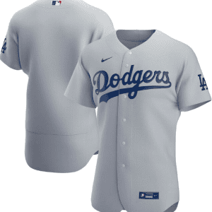 Los Angeles Dodgers Grey Flex Base Stitched Jersey