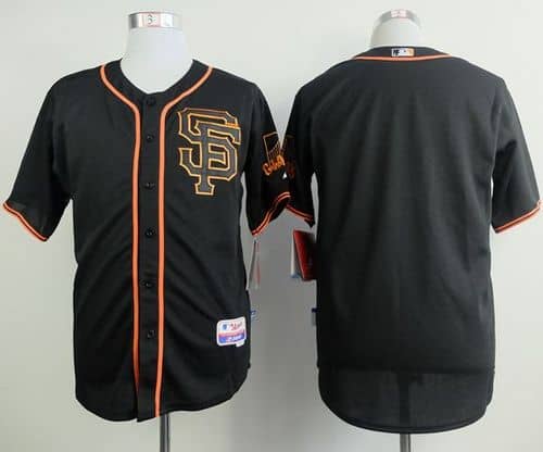 Giants Blank Black Alternate Cool Base Stitched Jersey