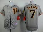 Giants #7 Gregor Blanco Grey Road 2 Cool Base Stitched Jersey