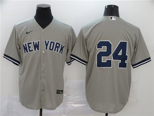 New York Yankees #24 Gary S¨¢nchez Grey Cool Base Stitched Jersey