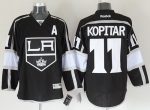 Kings #11 Anze Kopitar Black Home Stitched Jersey
