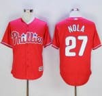 Phillies #27 Aaron Nola Red New Cool Base Stitched Jersey