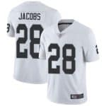 Raiders #28 Josh Jacobs White Vapor Untouchable Limited Stitched Jersey