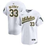 Oakland Athletics #33 JJ Bleday White 2024 Home Limited Stitched Jersey