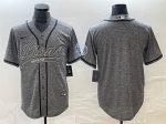 Detroit Lions Blank Gray Cool Base Stitched Jersey