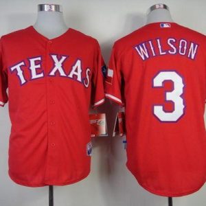 Rangers #3 Russell Wilson Red Cool Base Stitched Jersey