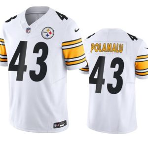 Pittsburgh Steelers #43 Troy Polamalu White 2023 F.U.S.E. Vapor Untouchable Color Rish Limited Stitched Jersey