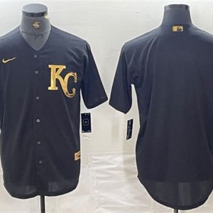 Kansas City Royals Blank Black Cool Base Stitched Jersey
