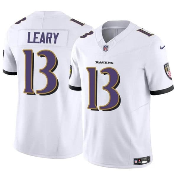 Baltimore Ravens #13 Devin Leary White 2023 F.U.S.E. Vapor Limited Jersey