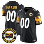 Mens Pittsburgh Steelers Throwback 1933 Patch black Vapor Limited All Stitched Jersey