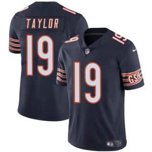 Chicago Bears #19 Tory Taylor Navy Vapor Stitched Jersey