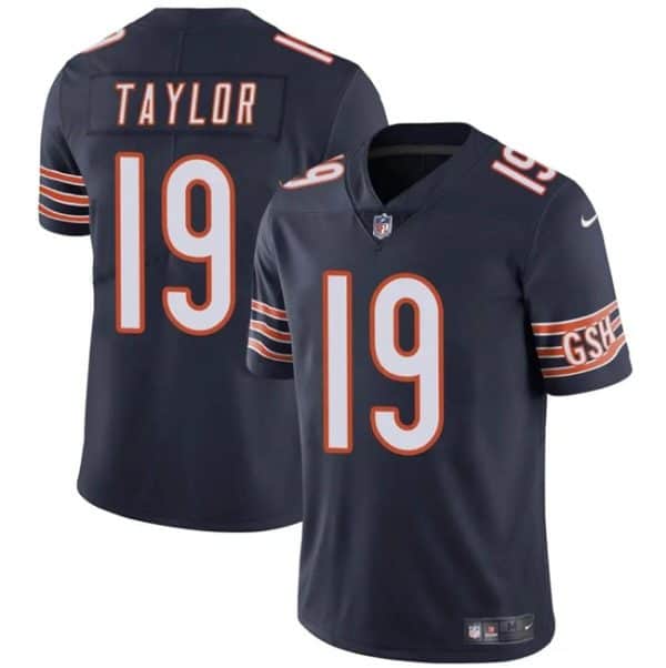 Chicago Bears #19 Tory Taylor Navy Vapor Stitched Jersey