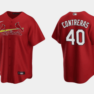 St. Louis Cardinals #40 Willson Contreras Red Cool Base Stitched Jersey