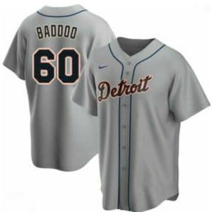 Detroit Tigers #60 Akil Baddoo Gray Cool Base Stitched Jersey