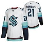 Seattle Kraken #21 Alex Wennberg White Stitched Jersey