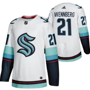 Seattle Kraken #21 Alex Wennberg White Stitched Jersey
