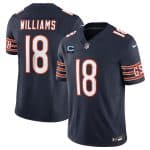 Chicago Bears #18 Caleb Williams Navy 2025 F.U.S.E. With 2-Star C Patch Vapor Untouchable Limited Stitched Jersey