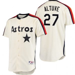 Houston Astros Customized Cream Stitched Baseball Jersey