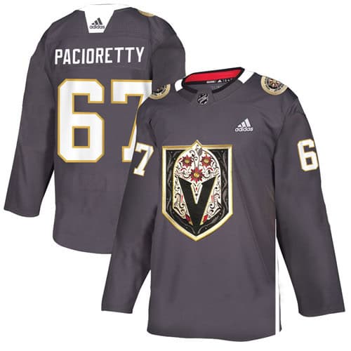 Vegas Golden Knights #67 Max Pacioretty Grey Latino Heritage Night Stitched Jersey