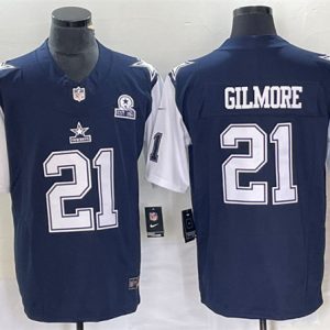 Dallas Cowboys #21 Stephon Gilmore Navy 2023 F.U.S.E. With 1960 Patch Vapor Limited Stitched Jersey
