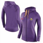 Nike Minnesota Vikings Full-Zip Performance Hoodie Purple_2
