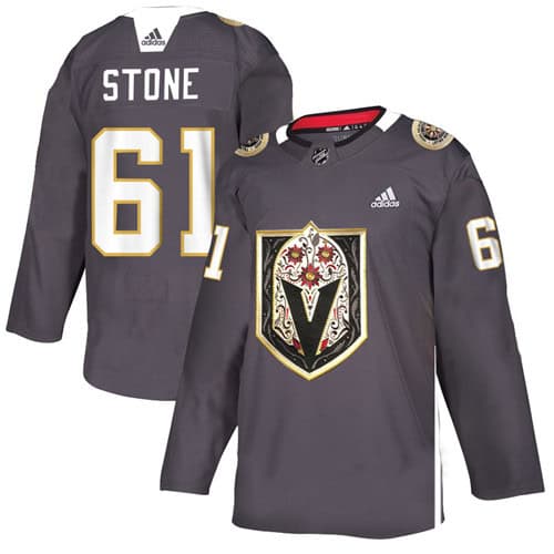 Vegas Golden Knights #61 Mark Stone Grey Latino Heritage Night Stitched Jersey