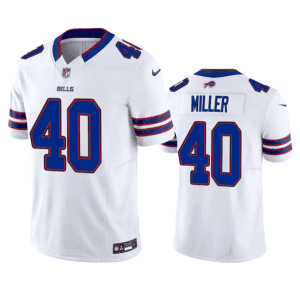 Buffalo Bills #40 Von Miller White 2023 F.U.S.E. Vapor Untouchable Limited Stitched Jersey