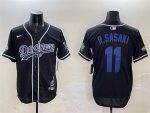 Los Angeles Dodgers #11 Roki Sasaki Black 2024 World Series Champions Limited Stitched Jersey