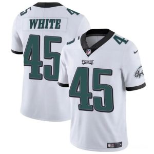 Philadelphia Eagles #45 Devin White White Vapor Untouchable Limited Stitched Jersey