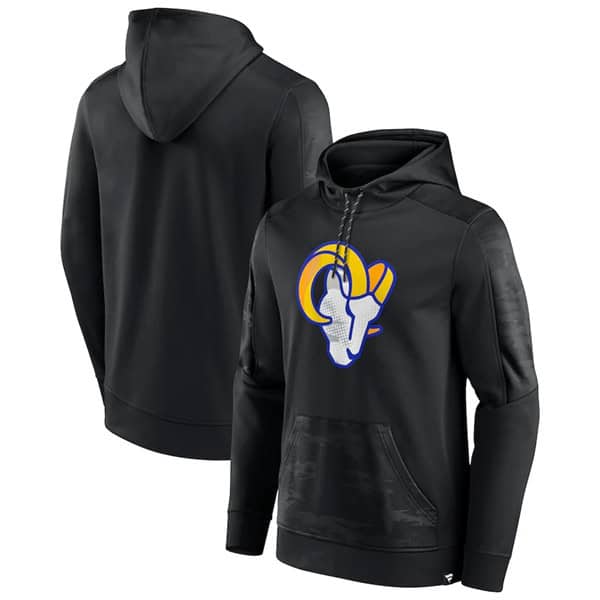 Los Angeles Rams Black On The Ball Pullover Hoodie