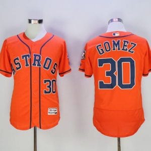 Astros #30 Carlos Gomez Orange Flexbase Authentic Collection Stitched Jersey