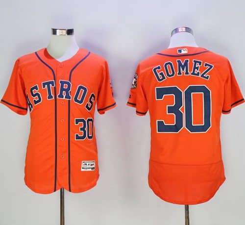 Astros #30 Carlos Gomez Orange Flexbase Authentic Collection Stitched Jersey