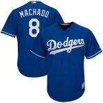 Los Angeles Dodgers #8 Manny Machado Blue Cool Base Stitched Jersey