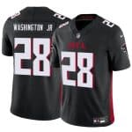 Atlanta Falcons #28 Carlos Washington Jr Black 2024 F.U.S.E Vapor Untouchable Limited Stitched Jersey