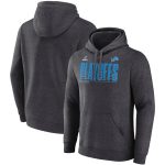 Detroit Lions Heather Charcoal 2024 Playoffs Fleece Pullover Hoodie