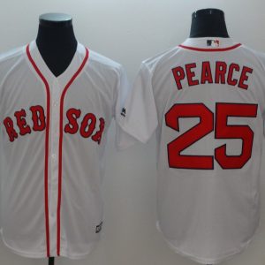 Boston Red Sox #25 Steve Pearce Majestic White Cool Base Player Stitched Jersey