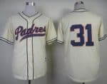 Padres #31 Dave Winfield Cream 1948 Turn Back The Clock Stitched Jersey