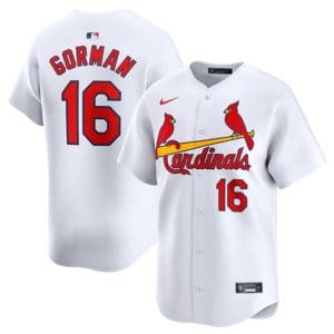 St. Louis Cardinals #16 Nolan Gorman White 2024 Home Limited Stitched Jersey