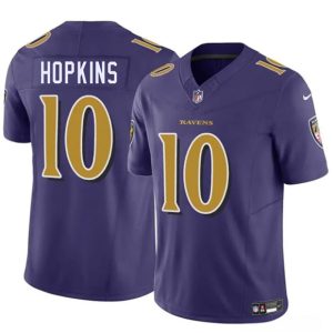 Baltimore Ravens #10 DeAndre Hopkins Purple 2025 F.U.S.E. Vapor Limited Jersey