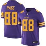 Vikings #88 Alan Page Purple Stitched Limited Rush Nike Jersey